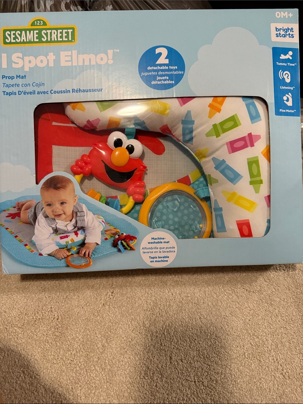 Sesame Street Elmo Activity Prop Mat - Red, Yellow, Blue, Green